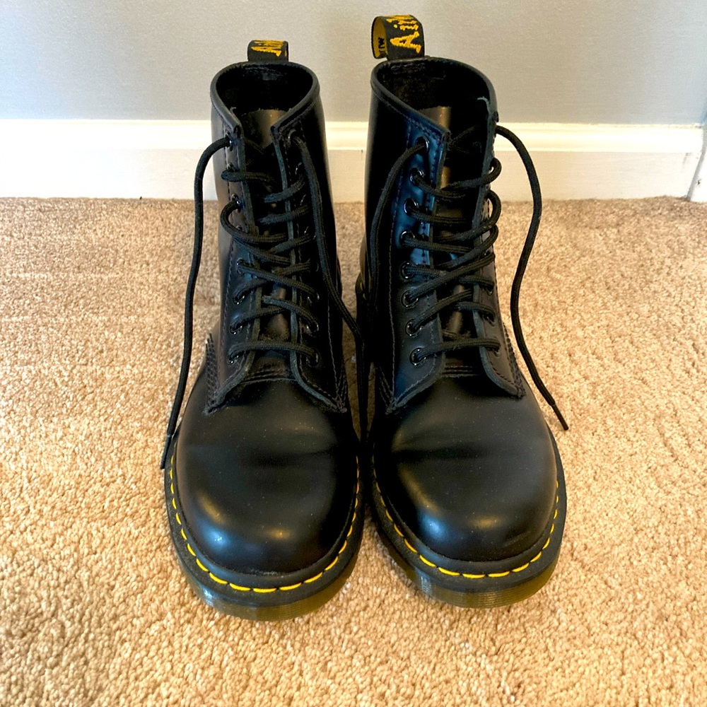 Dr. Martin original Black Boots-gently worn twice, Size 7